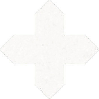 Mosaic House Moroccan tile Tanger Cement Cross C14 White  solid cement, encaustic, loose, size 